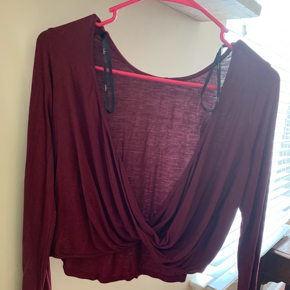 Lulus crop top reversible